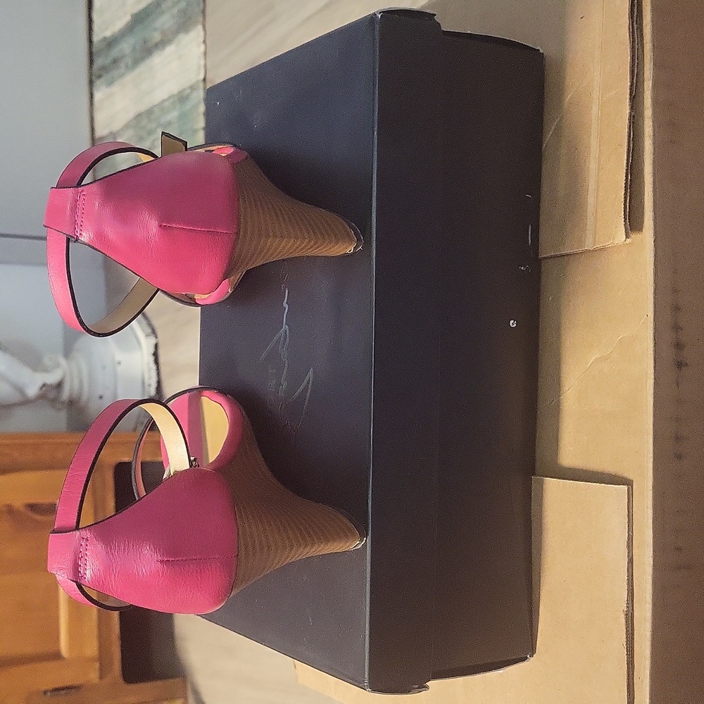 Report Signature Pink Zain Wedge Sandal Size 8 - Picture 5 of 6